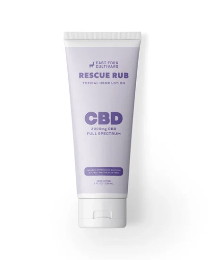 East Fork Cultivars | Rescue Rub Extra Strength Lotion | 3000mg CBD | Full Spectrum